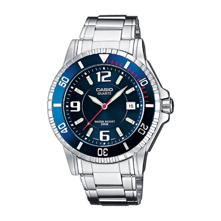 Analogique Acier Inox Bleu Homme