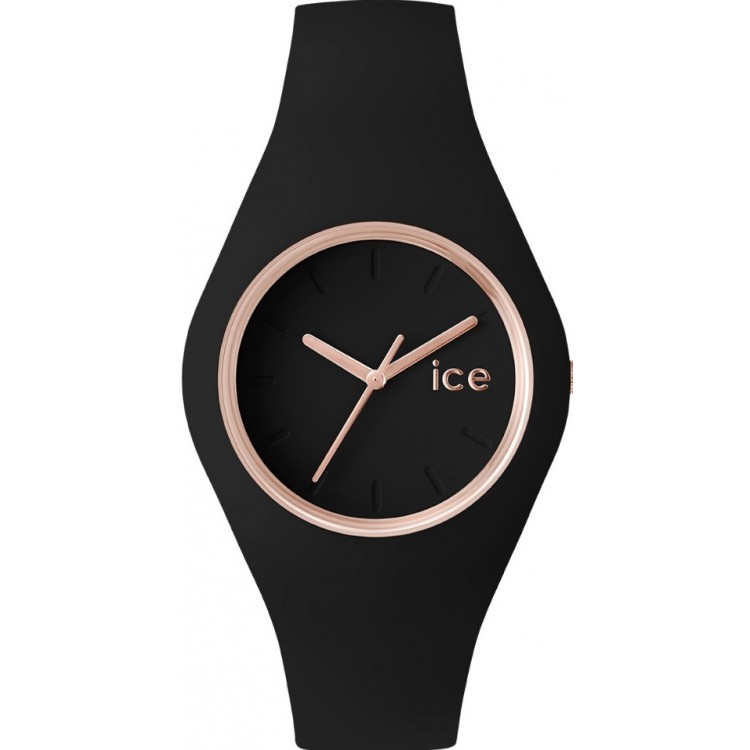 Ice Glam Black Rose Gold Small Femme