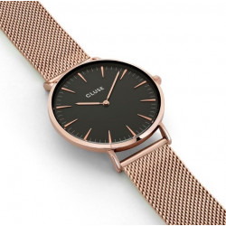 CLUSE La Bohème Mesh Rose Gold Black/Rose gold CW0101201003