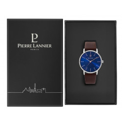 PIERRE LANNIER Montre Homme 202J164 Cityline Cuir Marron