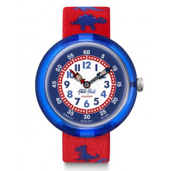 FLIK FLAK Montre Enfant FBNP117 Dinosauritos Rouge & Bleu