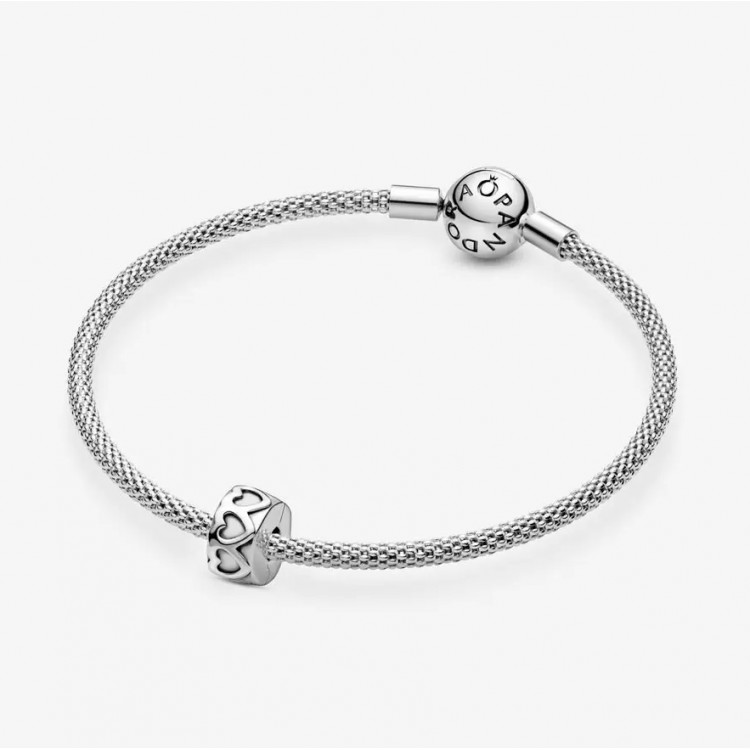 PANDORA Charm Clip Couronne de Cœurs 791978