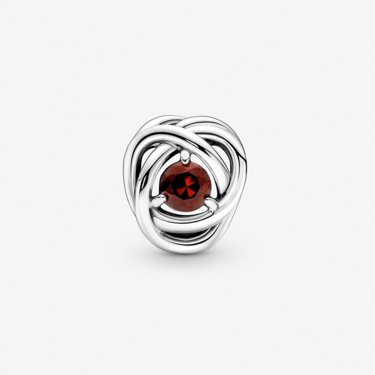 PANDORA Charm Cercle Éternité Rouge 790065C06