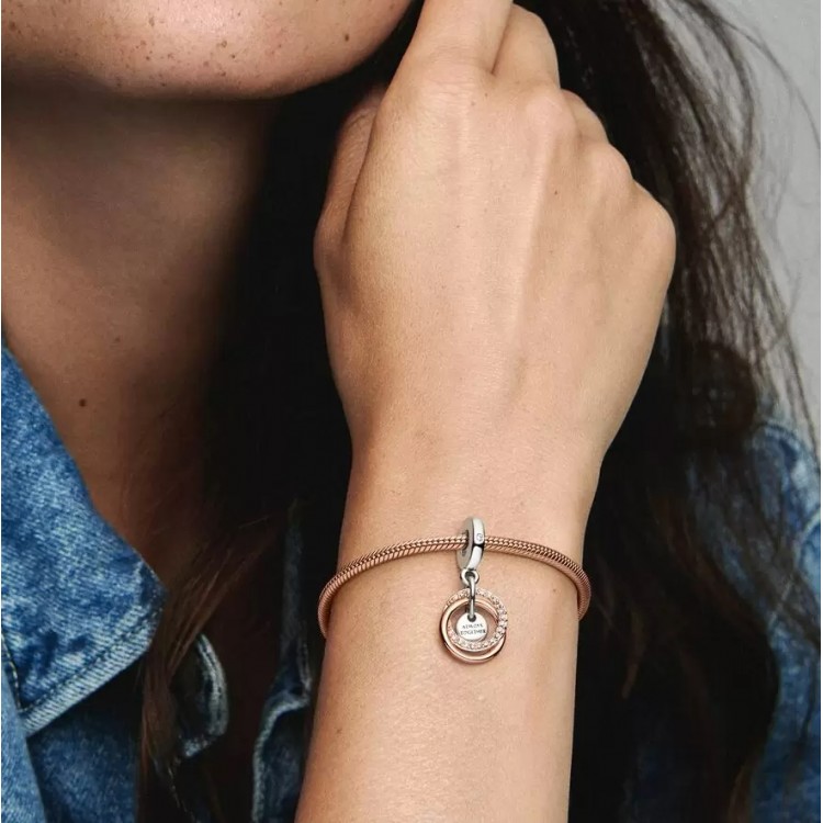 PANDORA Charm Pendant Cercles Ma Famille Pour Toujours 780797C01