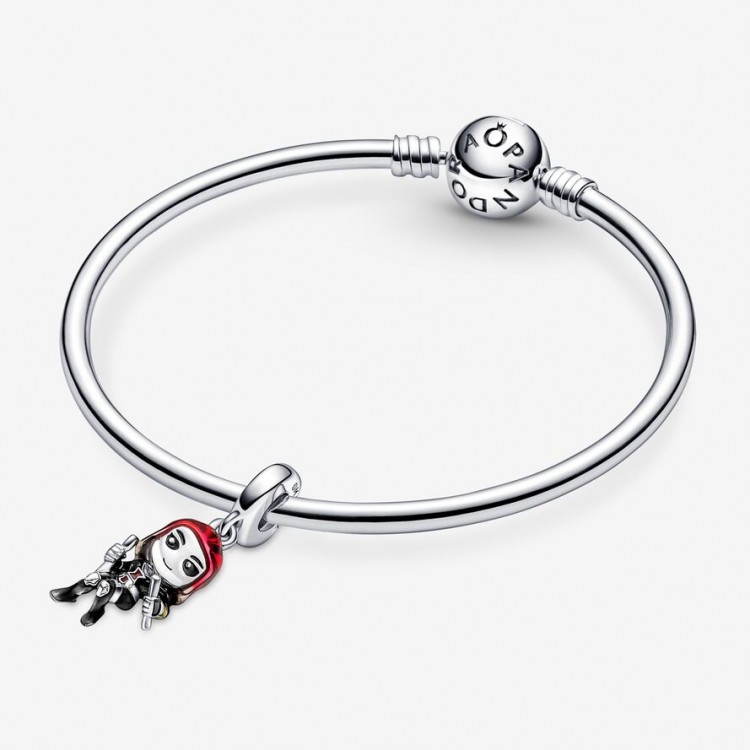 PANDORA Charm Pendant Marvel The Avengers Black Widow Argent