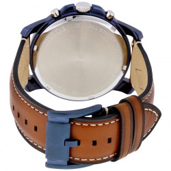 Grant Chrono Bleu & Cuir Homme