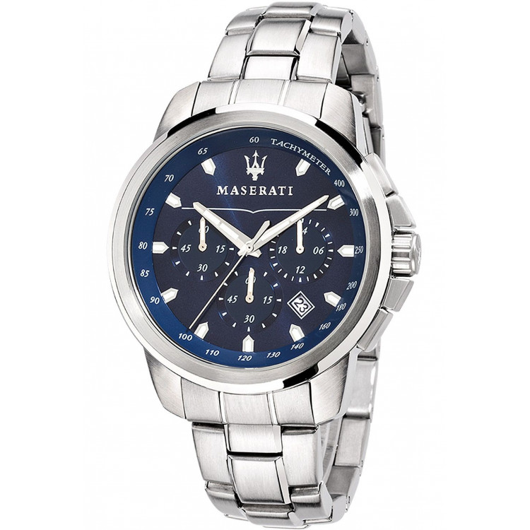 Successo Bleu Chrono Acier Inox Homme